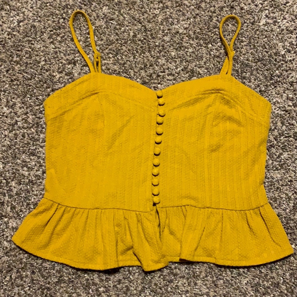 Forever 21 Golden Crop Top